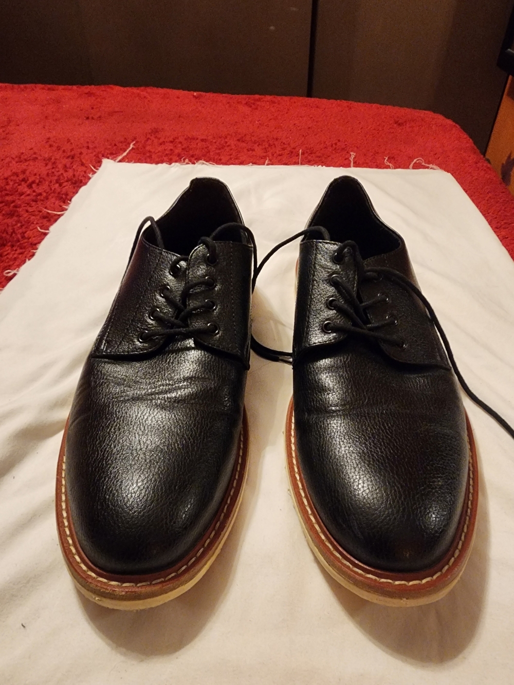 Kenneth Cole Black Derby Shoes size 9.5